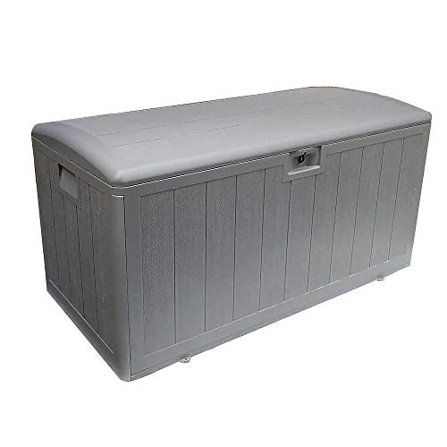 Plastic Development Group Outdoor Storage Deck Box, Standard Closure, 73 Gallon, Java