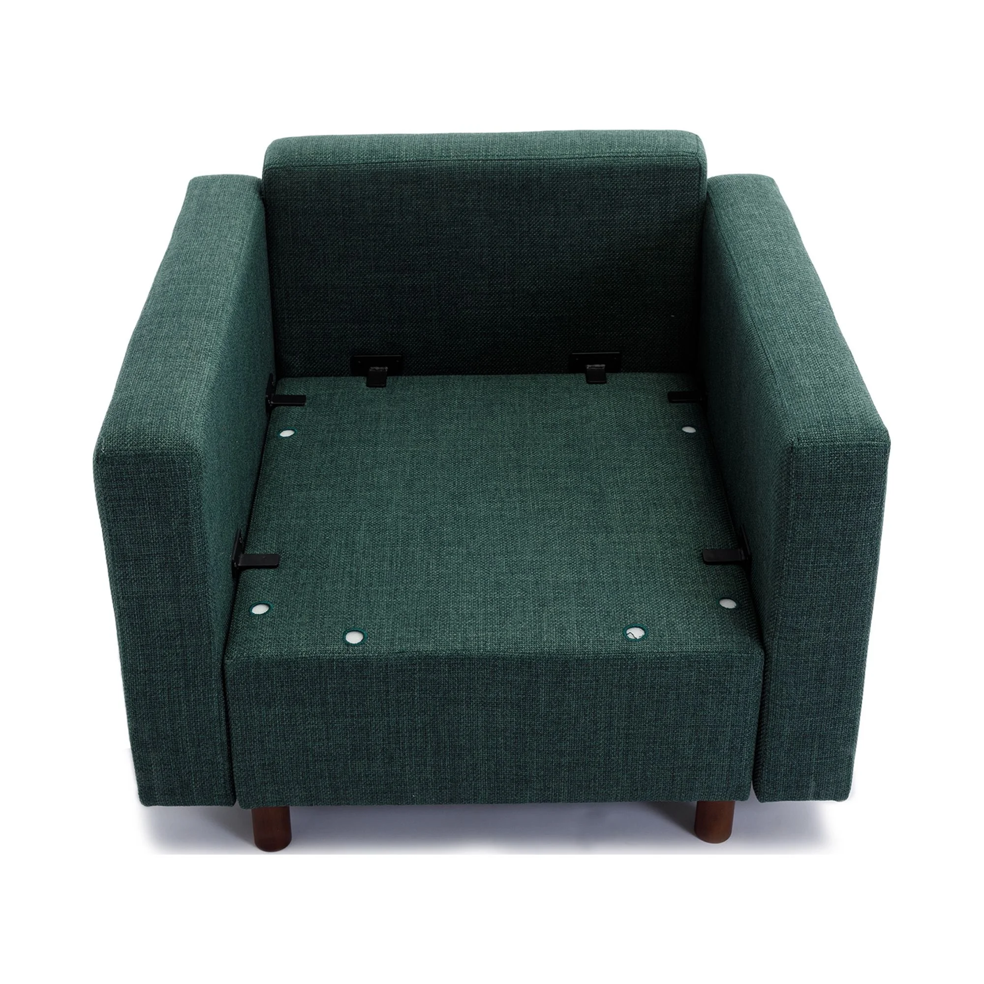 Andoer Single Seat Module Sofa Sectional Couch,Cushion Covers Non-removable and Non-Washable,Green