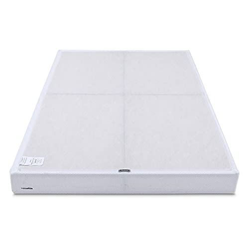 Amazon Basics Smart Box Spring Bed Base, 7-Inch Height Mattress Foundation, Tool-Free Easy Assembly, Queen, 79
