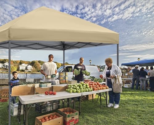 ABCCANOPY Pop Up Canopy - Outdoor Patio Portable Canopy Tent Heavy Duty for Backyard and Deck with 4 Sandbags(White, 10x10)