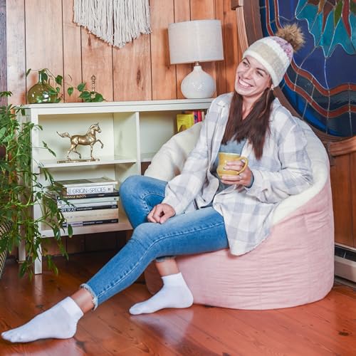 Big Joe Milano Lenox Denim Cobalt Beanbag Chair