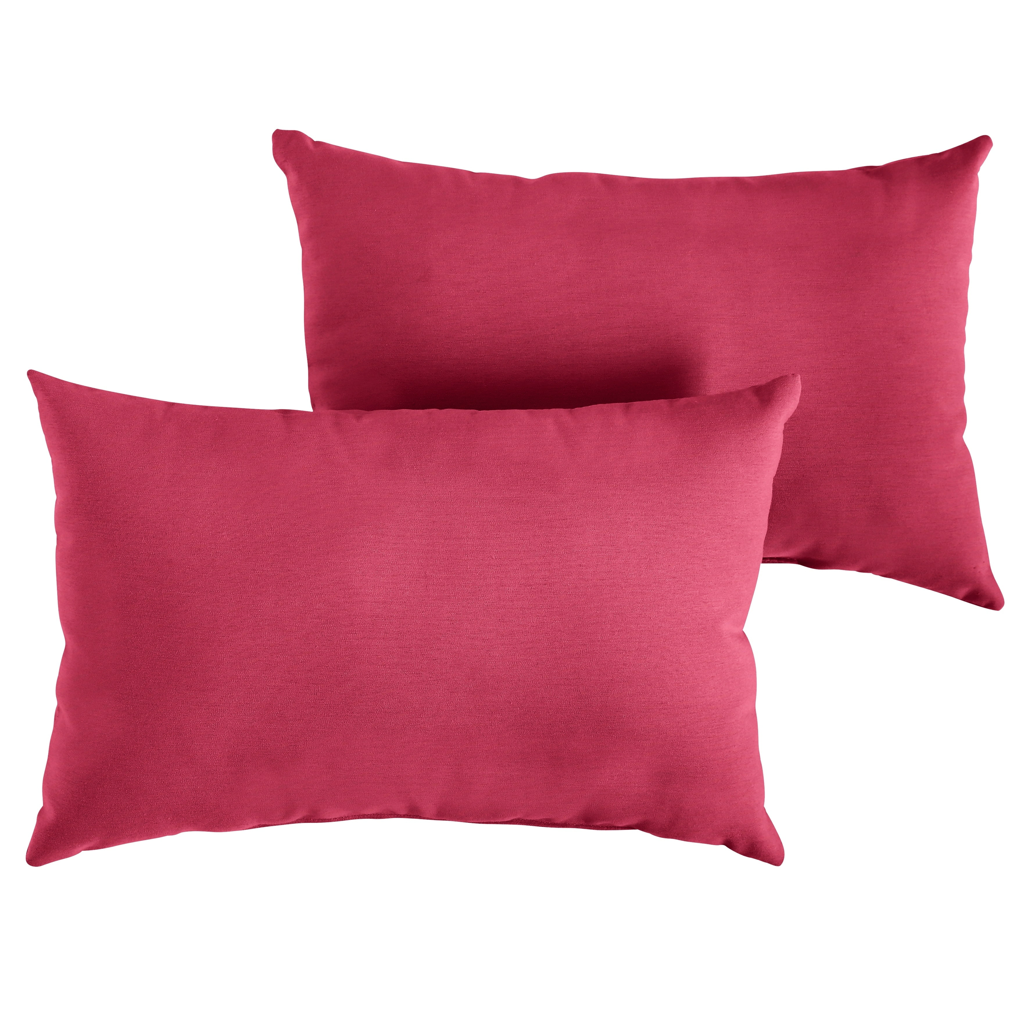Havenside Home Hot Pink Knife Edge Lumbar Pillows (Set of 2) by  12 in x 24 in