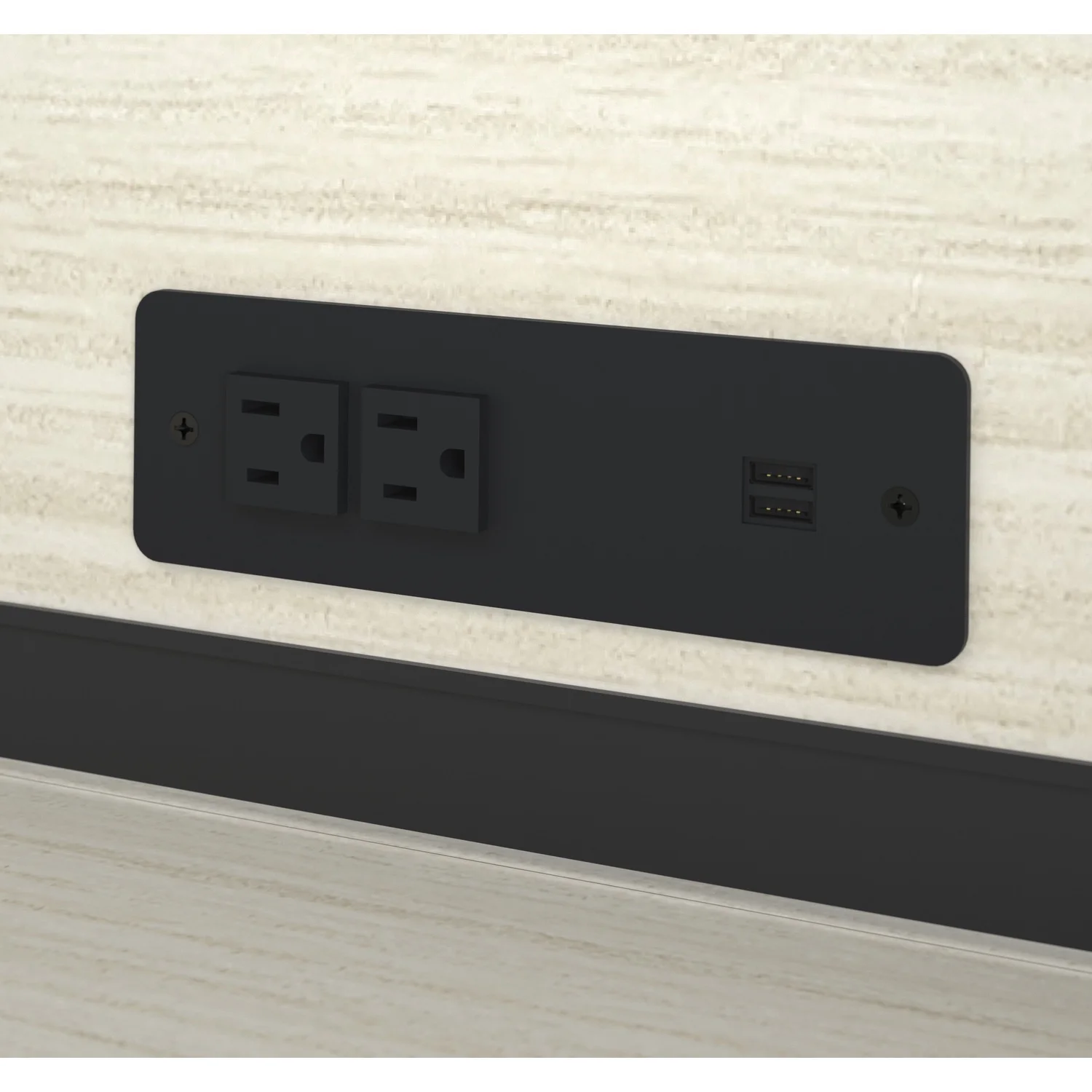 HomeStock Retro Revival U-Shaped Desk In White Chocolate