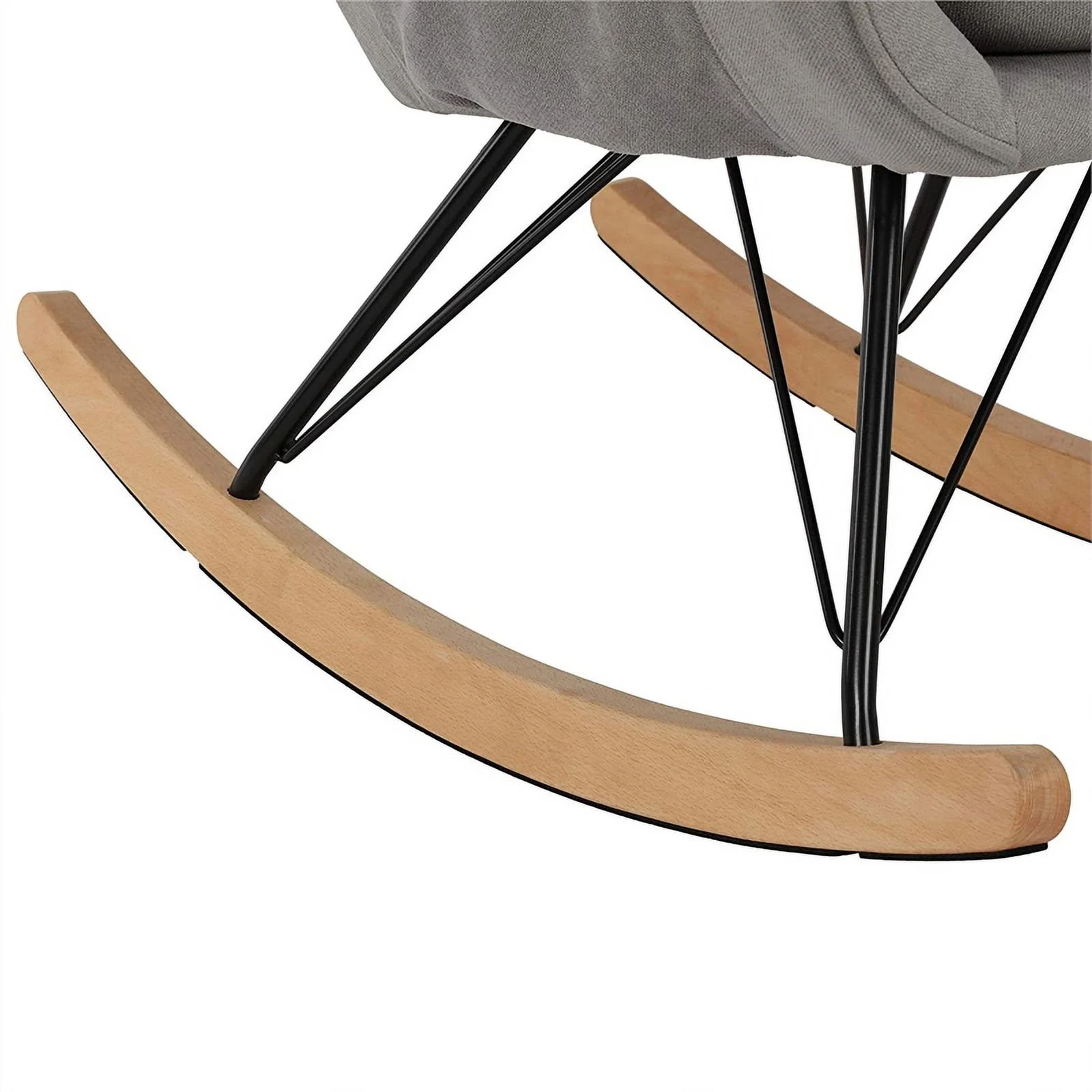 Rosebery Kids Swivel Nursery Glider and Ottoman Set in Gray