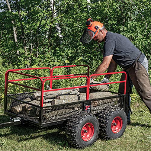 YUTRAX® HC1750 Trailer, Heavy-Duty Trailer, 1750 lb. Load Capacity, Heavy-Duty Steel Construction, Haul 28 Cub Feet, Minimal Assembly, Large Flotation Tires