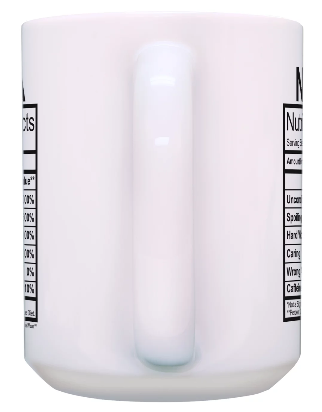 ThisWear Nana Mothers Day Gifts Nana Nutrition Facts Nana Mugs 2 Pack Gift 15oz Coffee Mugs