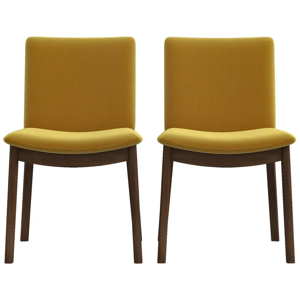 Ashcroft Furniture Co Laura Mid-Century Modern Solid Wood Dining Chair (Set of 2)