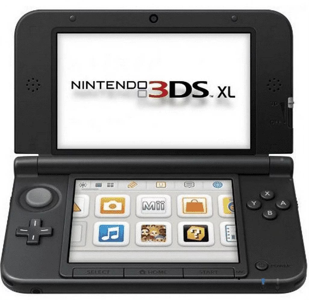 UsedNintendo 3DS XL Gun Metal Video Game Console with Stylus, Charger and 16 GB SD Memory Card
