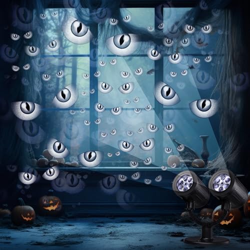 Halloween Lights Projector, Halloween Decorations Lighting Projector, with Timer Led Pumpkin Ghost Demon Light, for Holiday Party Garden Patio Yard Outdoor Indoor Landscape Decor