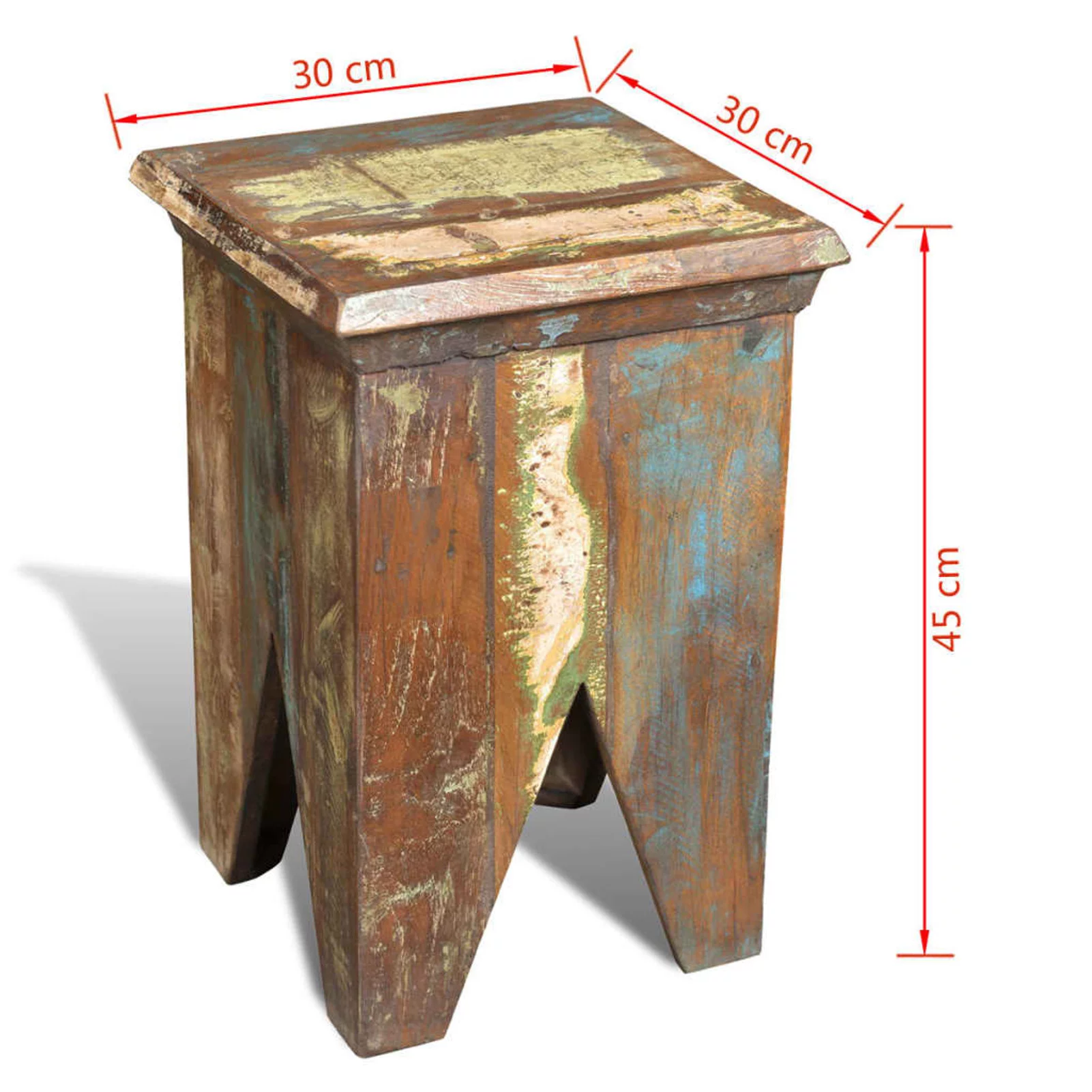ametoys Stool Solid Reclaimed Wood