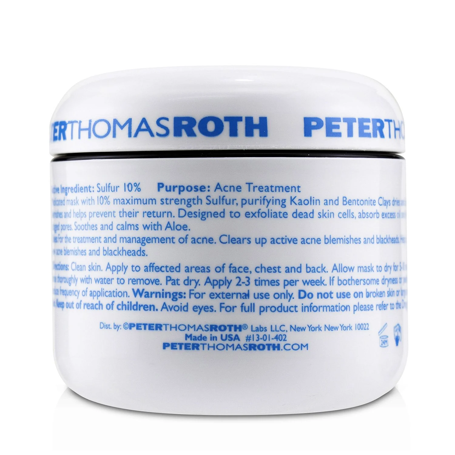 Peter Thomas Roth Therapeutic Sulfur Masque - Acne Treatment  149g/5oz