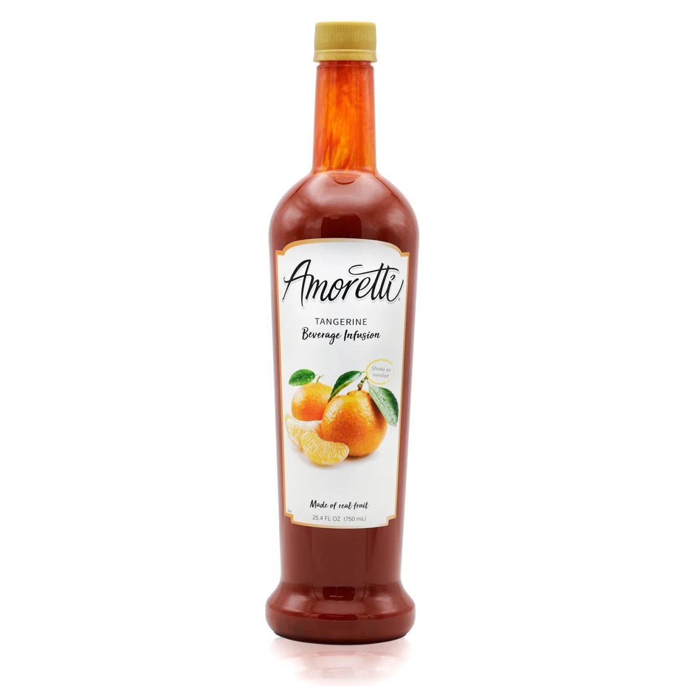 Amoretti - Tangerine Beverage Infusion - Drink Mix & Water Enhancer with Pump for Flavoring Cocktails, Waters, Teas, and other Beverages, 94 Servings Per Bottle (750 ml), Preservative Free