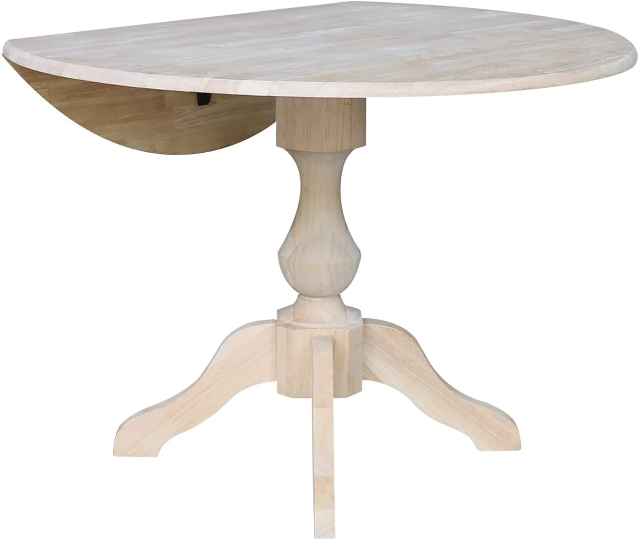 Round Dual Drop Leaf Pedestal Table-30.3