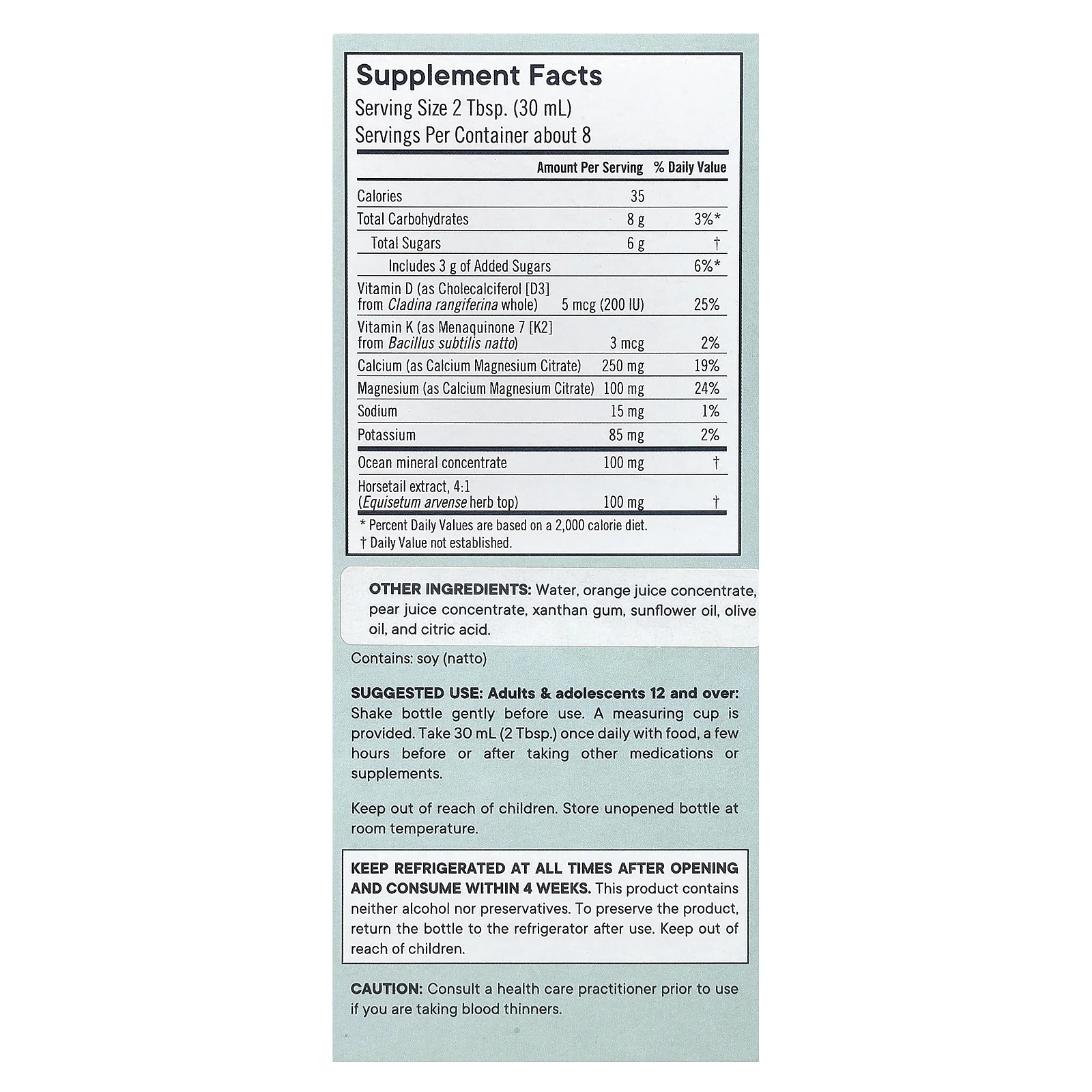 Flora Bone Health + - 8 Fluid Ounces