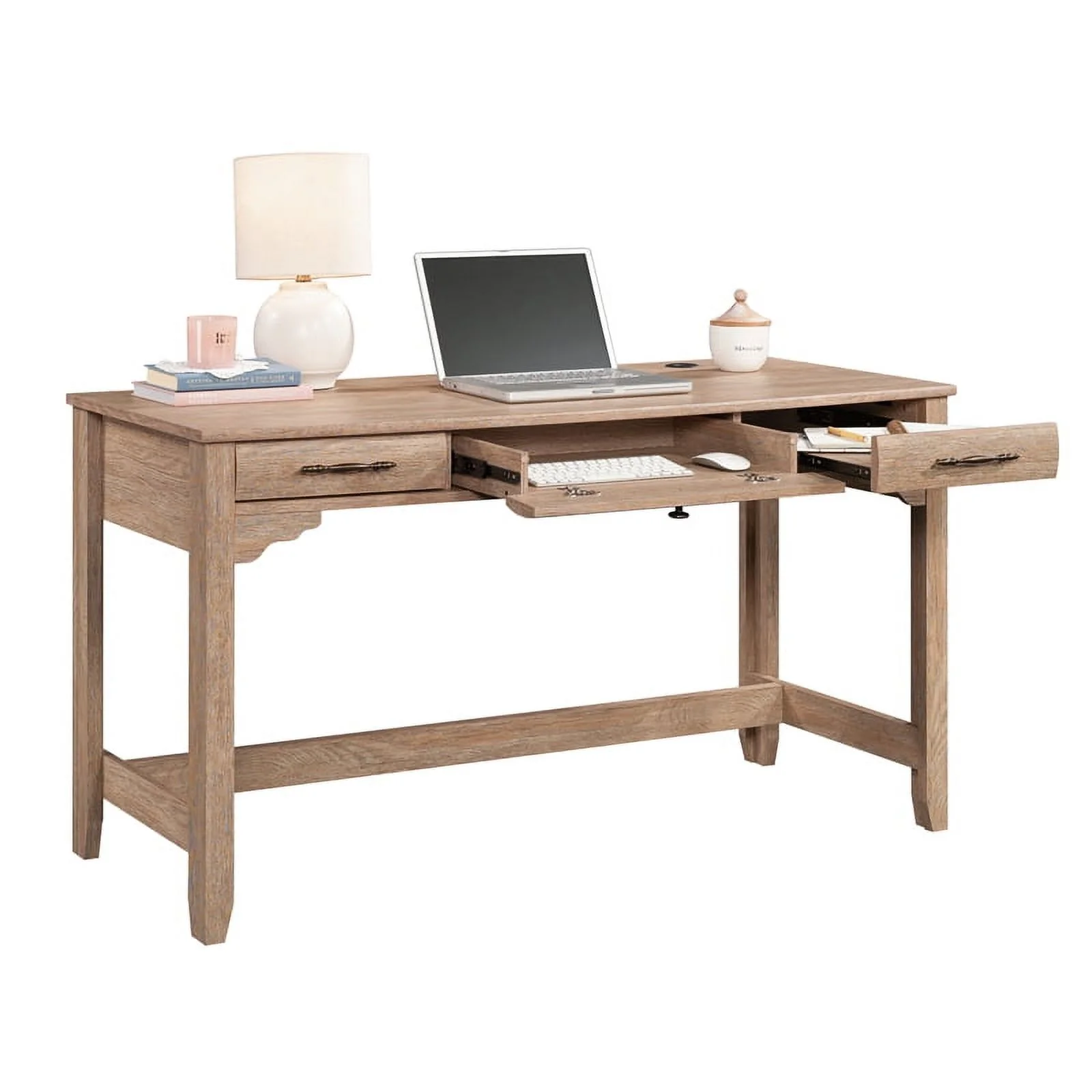 UrbanPro Modern Engineered Wood Writing Desk in Brushed Oak Finish