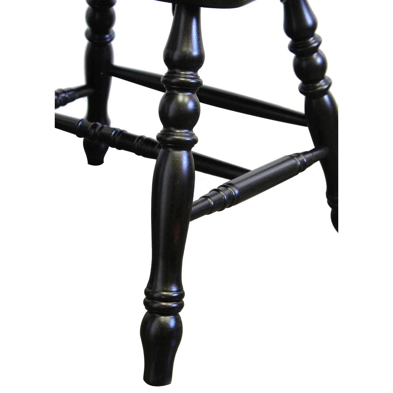 Sunset Trading Black Cherry Selections Wood Dining Chairs in Black (Set of 2)