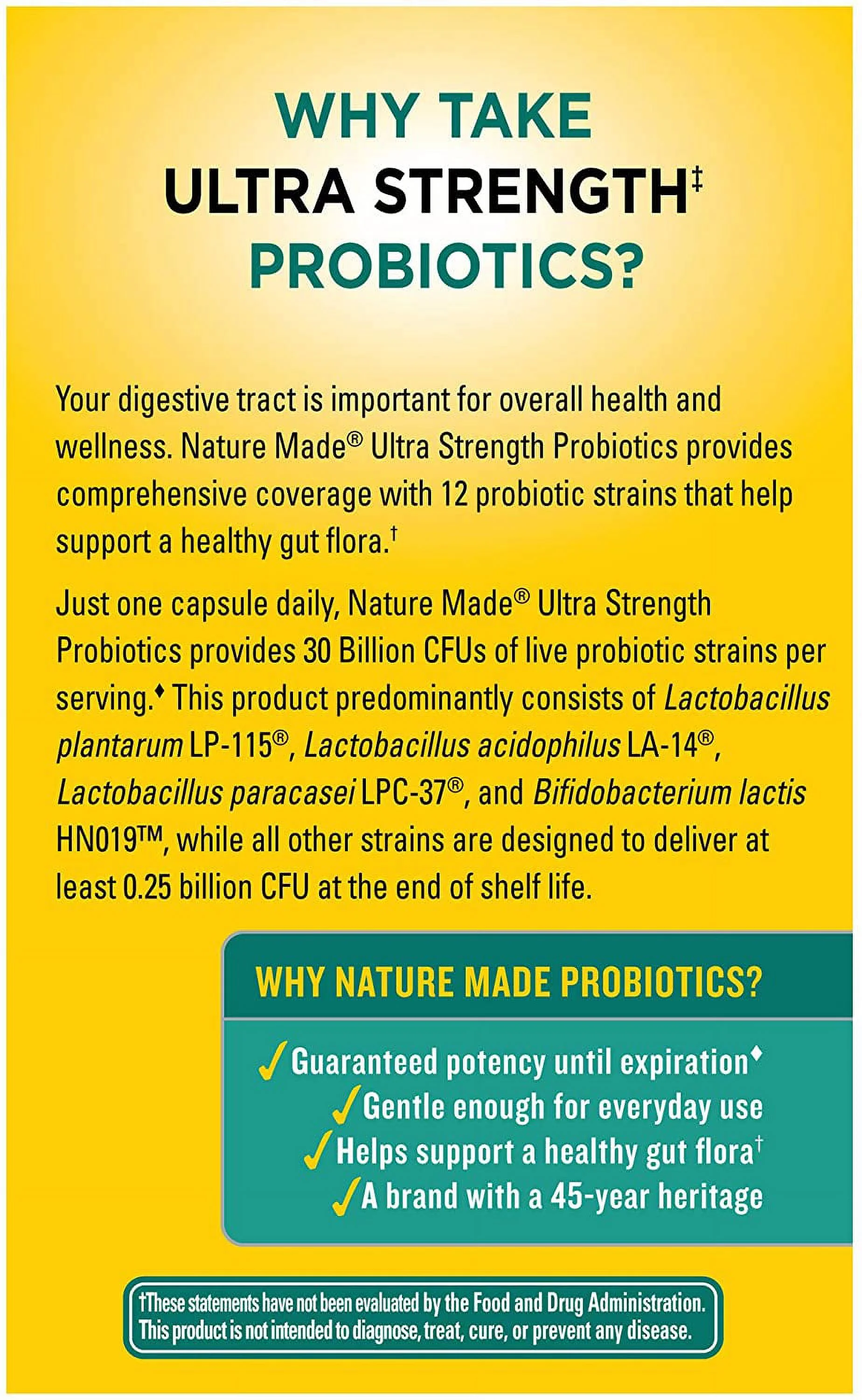 Nature Made Ultra Strength Probiotic Capsules, 2 25 Each - (Pack of 2)