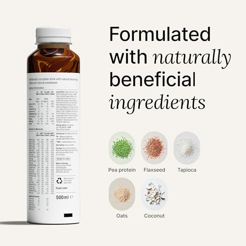 Huel Ready-to-Drink | Chocolate Meal Replacement Drink | High Protein Drink | Nutritionally Complete, Low Sugar, High Fiber, Plant Based, Vegan, Healthy | 20g Protein Per Bottle | 16.9 Fl Oz (12 Pack)