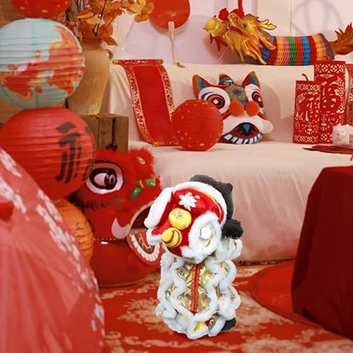 Dog Dragon Costume Cute Soft Dance Dog Costumes Fun Dog Clothes with Beast Horn Chinese New Year Cat Dog Costume for Dogs Pet Dragon Dance Clothing for Holiday & Cosplay, XL,Dog Clothes