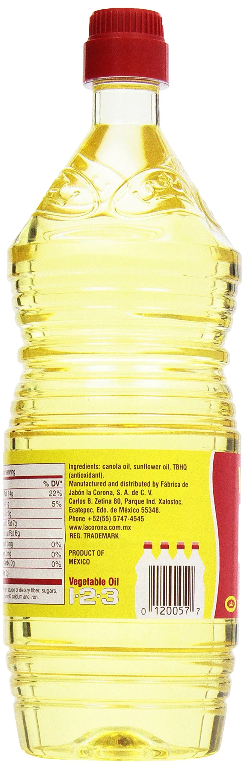 1-2-3 Vegetable Cooking Oil (Pack of 4)