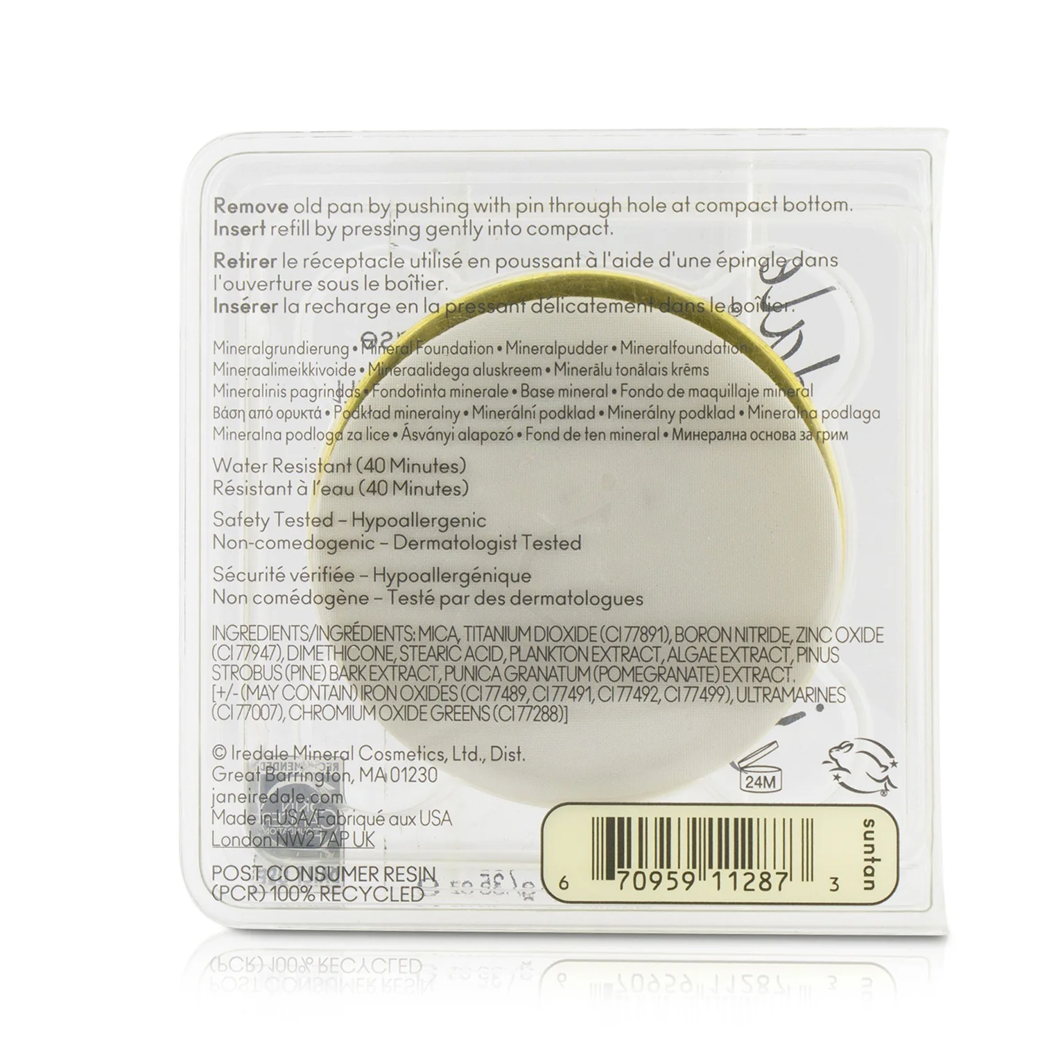 Jane Iredale PurePressed Base Mineral Foundation Refill SPF 20 - Bisque  9.9g/0.35oz