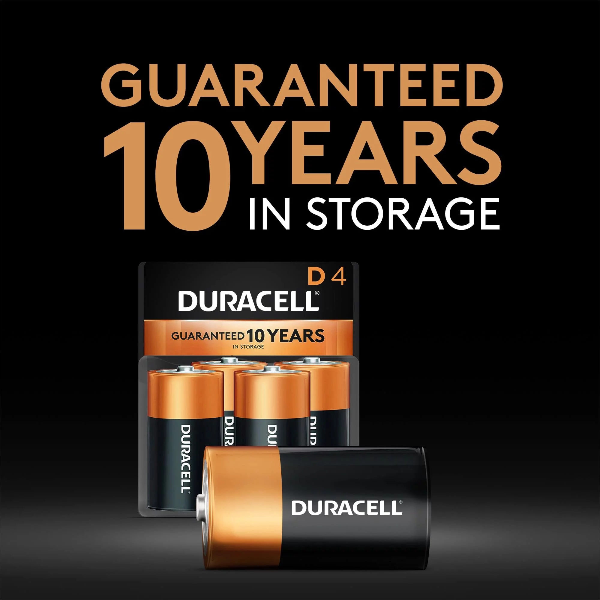 DURACELL CopperTop MN1300 1.5V D (LR20) Alkaline Battery (Pack of 2)