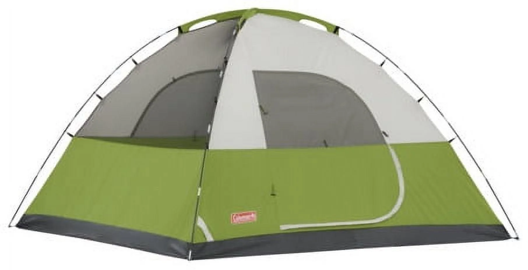 Coleman Sundome 4-Person Dome Camping Tent, 1 Room, Green