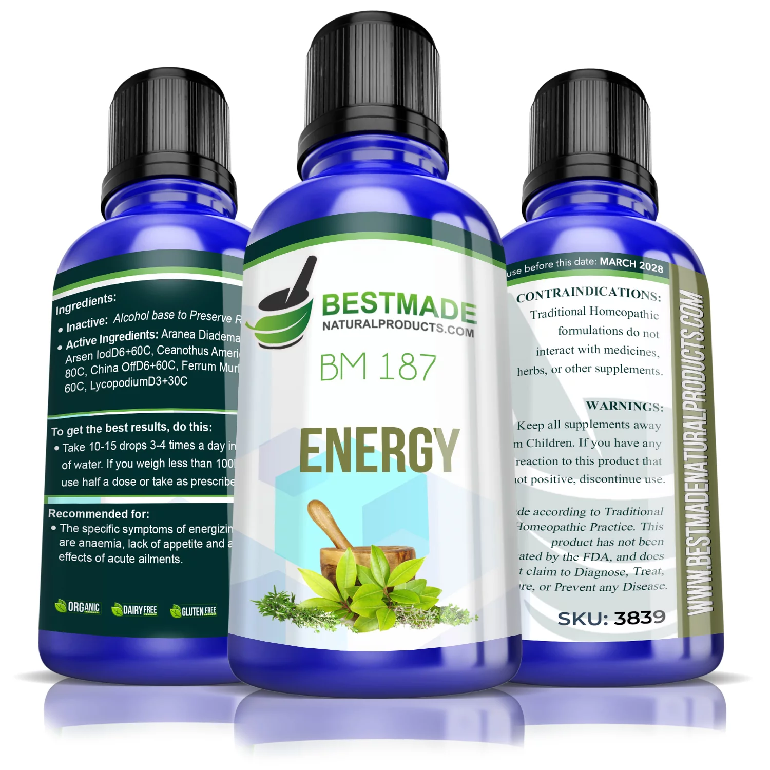 Natural Energy Remedy, Energy Booster Supplement, 30mL - Bestmade Natural Products