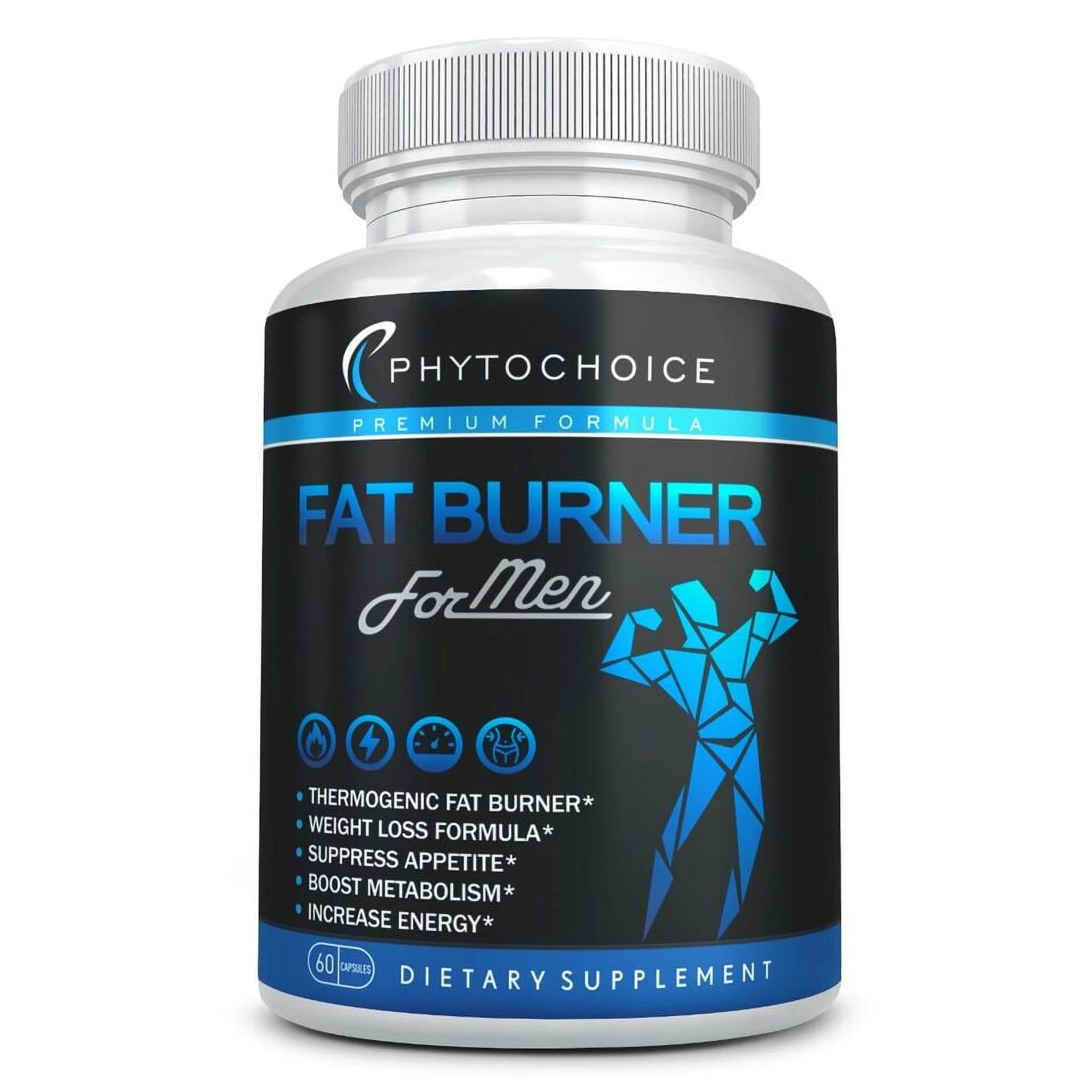 Natural Weight Loss Men Belly Fat Burner Best Diet Pills That Work Fast for Men 60 capsule
