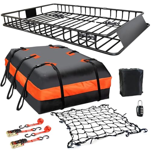 MeeFar Folding Hitch Mount Cargo Carrier Basket 60