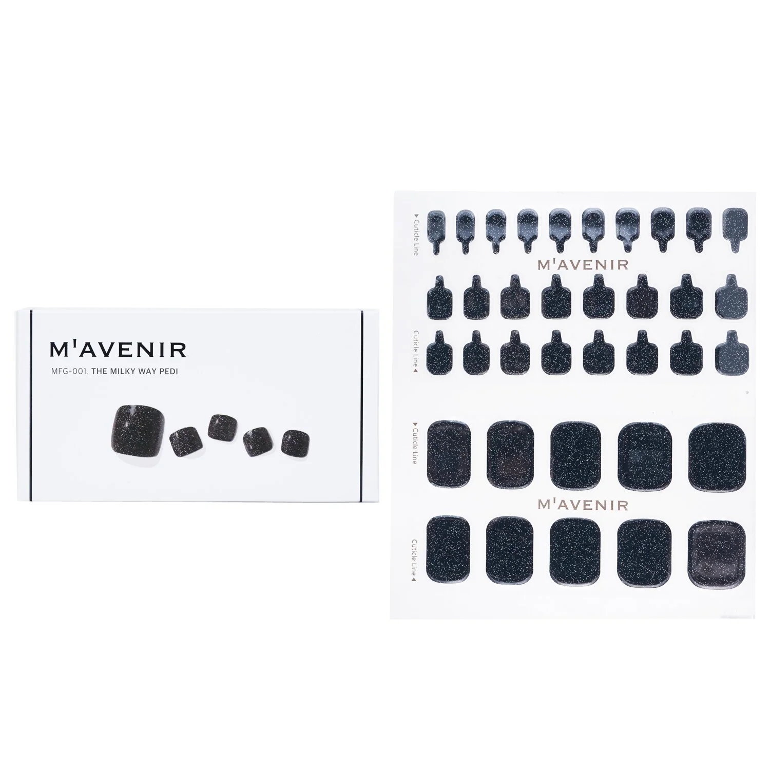 Mavenir Nail Sticker (Blue) - # Classic Navy Nail  32pcs