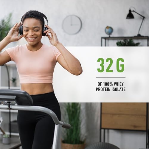 Isopure Zero Carb 32g Clear Protein Ready-to-Drink, Whey Protein Isolate, Blue Raspberry, 12 Pack (Packaging May Vary)