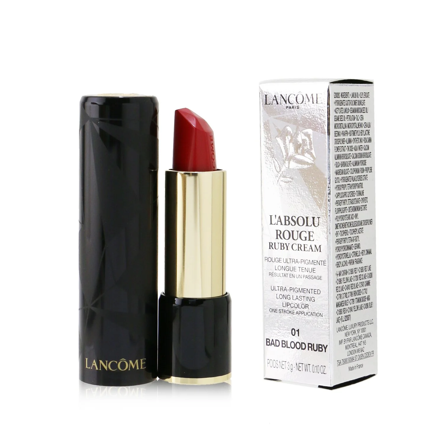 Lancome L'Absolu Rouge Ruby Cream Lipstick - # 131 Crimson Flame Ruby  3g/0.1oz
