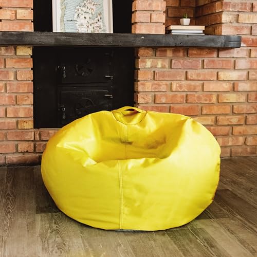 Big Joe Classic Bean Bag Chair, Sapphire Smartmax, Durable Polyester Nylon Blend, 2 feet Round