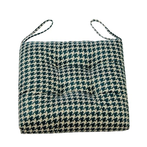 2-Pack Outdoor/Indoor Wicker Patio Seat Cushion Pad with Ties - Dining Chair Cushion, 17