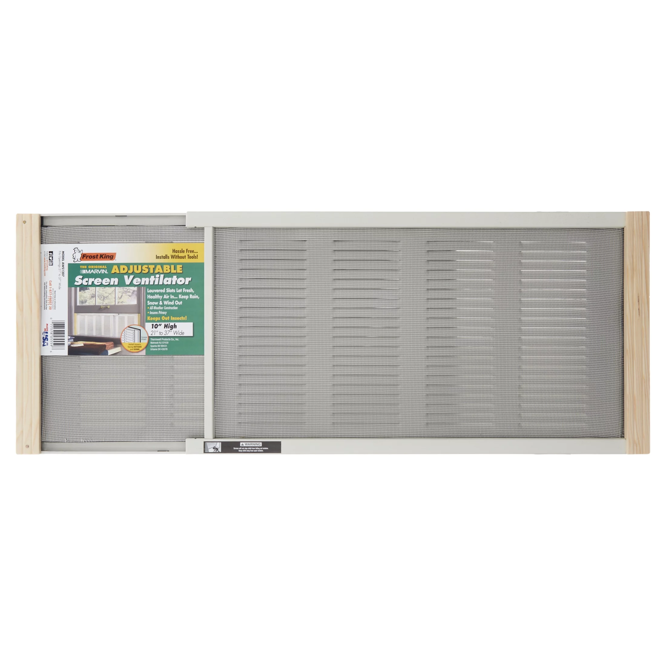 Frost King AWS1207 WB Marvin Ventilator with Screen, 10