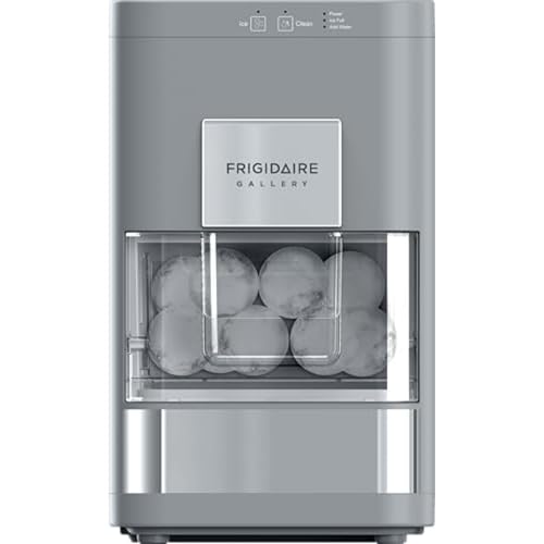 Frigidaire, EFIC240 Countertop Artisanal Sphere Ice Machine, Transparent Window, Gourmet Ice Maker, 84 Sphere per Day Capacity, Auto Self Cleaning Ice Making Machine (Grey)