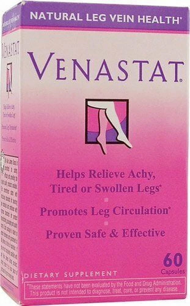 Venastat Leg Vein Health Formula, 60 Ct, By Bodygold, 2-Pack