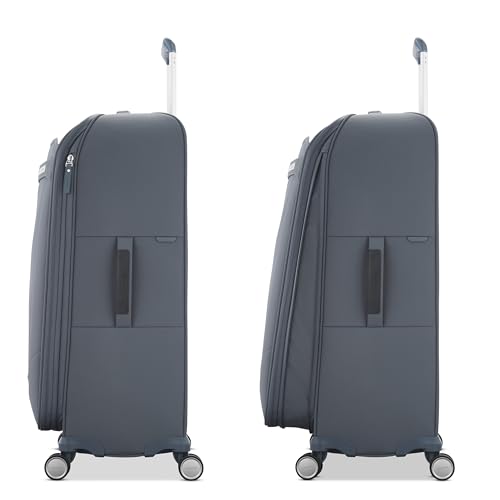 Samsonite Elevation Plus 22-Inch Carry-On - Expandable Softside Spinner Luggage - Cypress Green