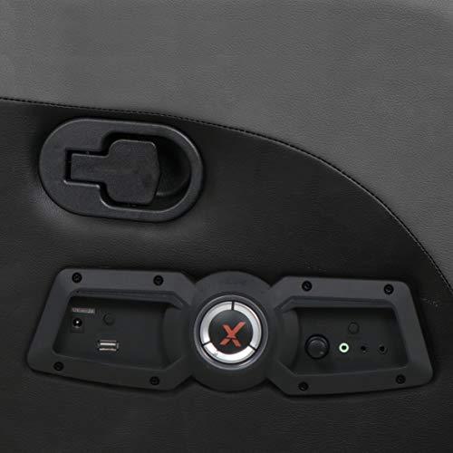 X Rocker Gamma Recliner Gaming Chair, 2.1 Bluetooth Audio System, Headrest Mounted Speakers, Built-in Footrest and Cupholder, 718001, 34.84