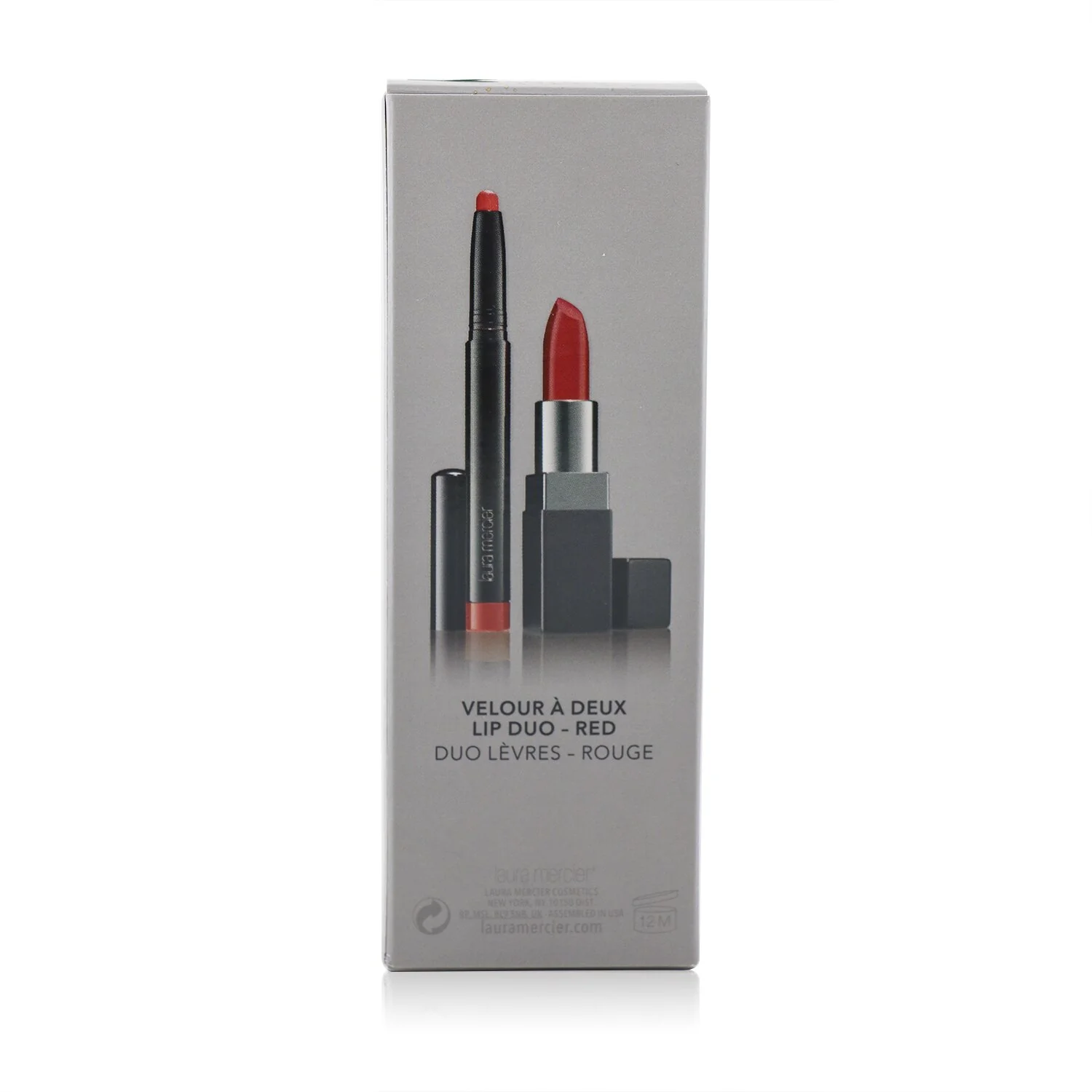 Laura Mercier Velour A Deux Lip Duo (2x Lipstick) - Red  2pcs