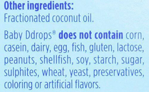 Ddrops Baby Liquid Vitamin D3 400 IU 2.50 mL (90 drops) (Pack of 4)
