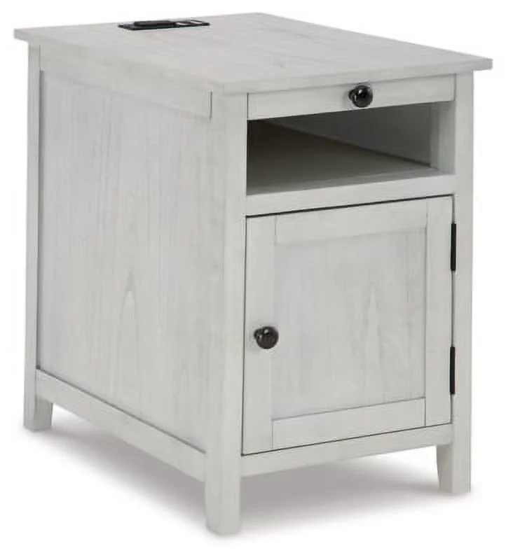 Signature Design by Ashley Casual Treytown Chairside End Table  Antique White