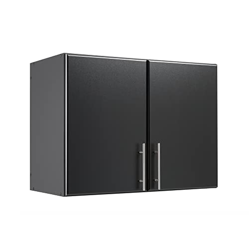 Prepac Elite 16 inch Stackable Wall Cabinet, Black