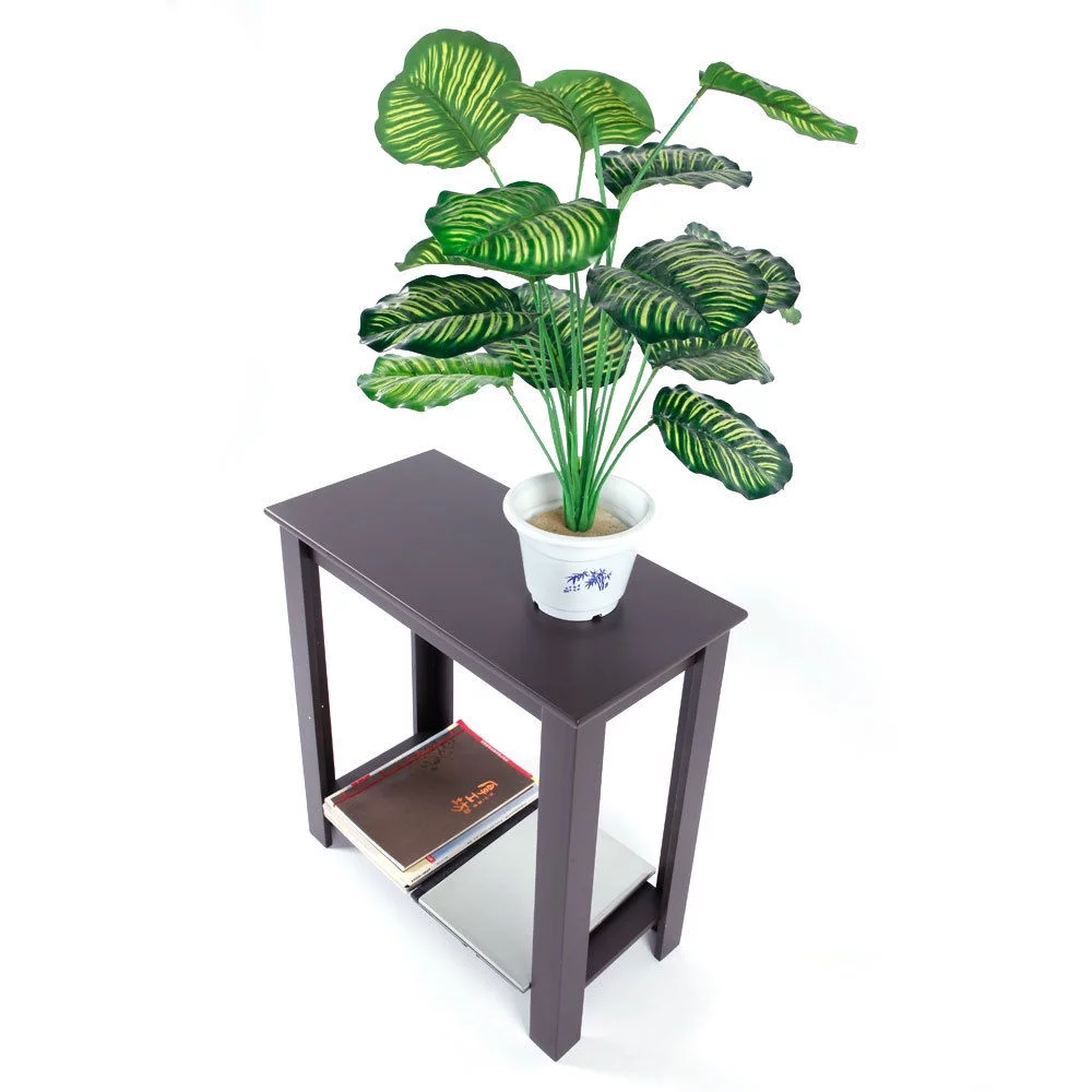 Ktaxon Chair Side Table Coffee Sofa Wooden End Shelf Living Room Furniture Espresso