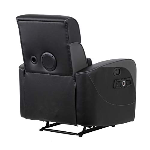 X Rocker Gamma Recliner Gaming Chair, 2.1 Bluetooth Audio System, Headrest Mounted Speakers, Built-in Footrest and Cupholder, 718001, 34.84