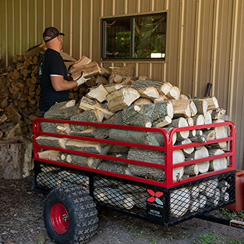 YUTRAX® HC1750 Trailer, Heavy-Duty Trailer, 1750 lb. Load Capacity, Heavy-Duty Steel Construction, Haul 28 Cub Feet, Minimal Assembly, Large Flotation Tires