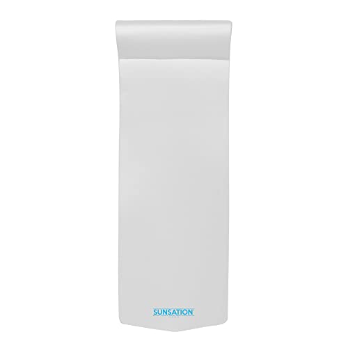 TRC Recreation Sunsation Vinyl Coated Foam Swimming Pool Float Mat Adult Lounger with Built-in Roll Pillow