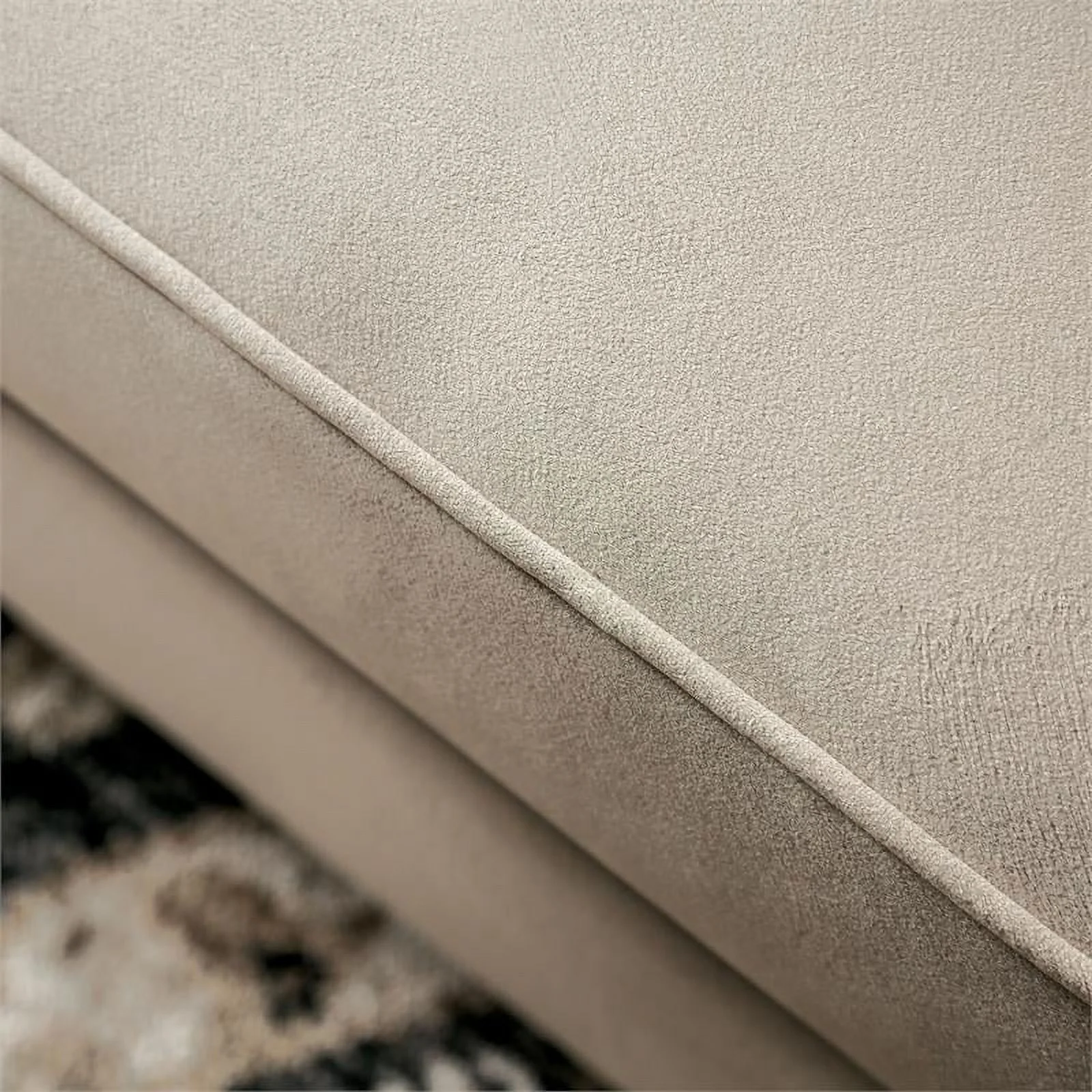 Furniture of America Keinisha Transitional Fabric Nailhead Loveseat in Beige