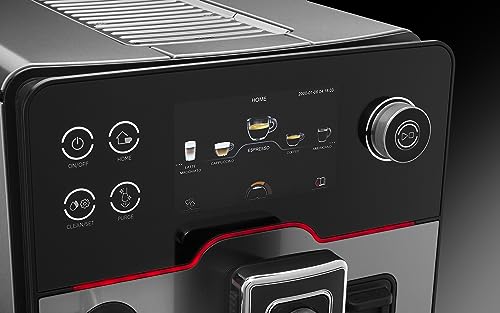 Gaggia Accademia Luxury Italian Fully Automatic Espresso Machine with 19 Customized drink settings,0.5 Liters,RI9782/46 Brushed Stainless